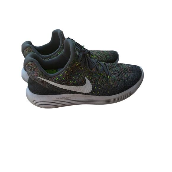 Nike Womens Lunrepic Low Flyknit 2 Gray Running Shoes Size 8 - Picture 8 of 8